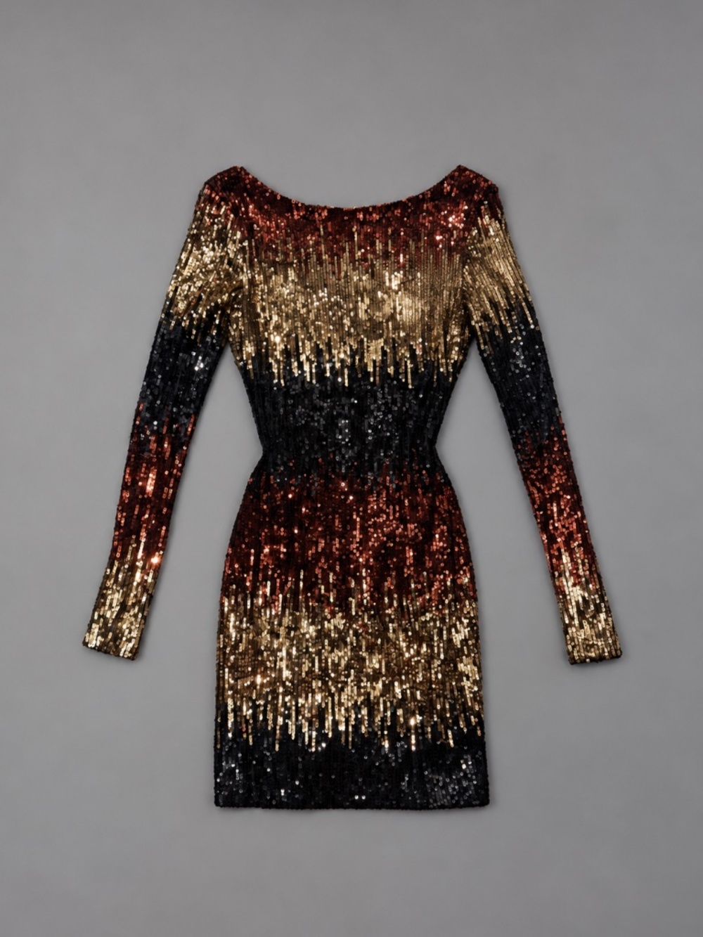 Sequin Ombre Long Sleeve Mini Dress – NWT size 3/4 (S)